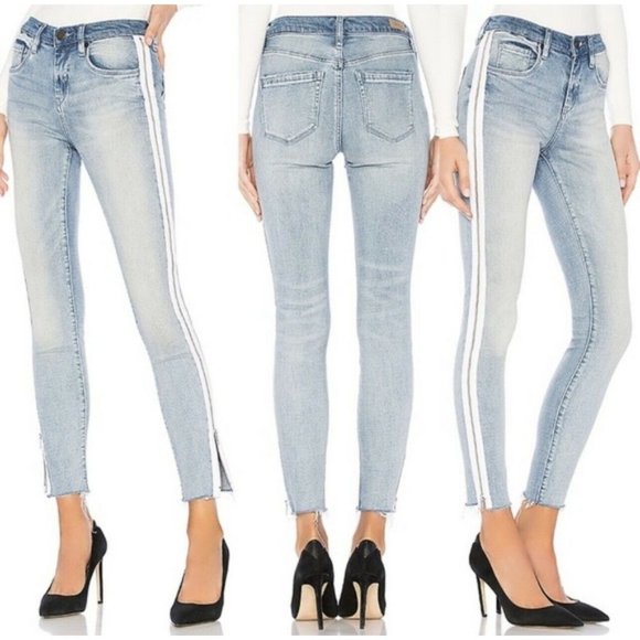 Blank NYC‎ The Great Jones Jeans in Slumlord Side Zip 25 Medium Wash $118 - Picture 1 of 12